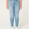 Curvy Yüksek Bel Orta Yıkama Süper Skinny Jeans Curvy Yüksek Bel Orta Yıkama Süper Skinny Jeans