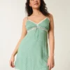 Dantel Detaylı Slip Mini Elbise