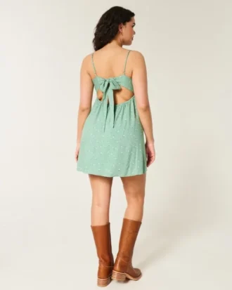 Dantel Detaylı Slip Mini Elbise