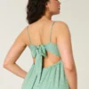 Dantel Detaylı Slip Mini Elbise