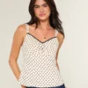 Dantel Süslü Şifon Tank Top Dantel Süslü Şifon Tank Top