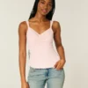 Dantel Süslü Şifon Tank Top Dantel Süslü Şifon Tank Top