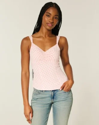 Dantel Süslü Şifon Tank Top