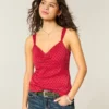 Dantel Süslü Şifon Tank Top Dantel Süslü Şifon Tank Top