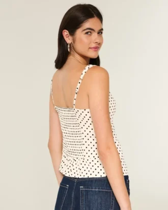Dantel Süslü Şifon Tank Top