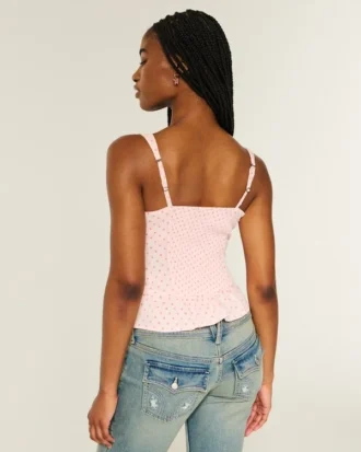 Dantel Süslü Şifon Tank Top