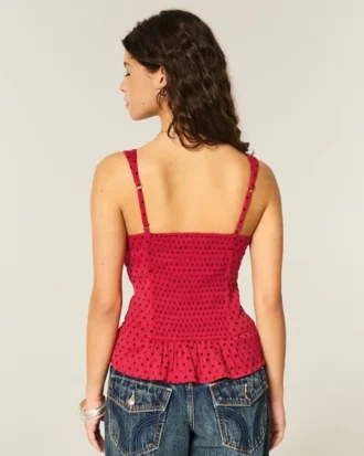 Dantel Süslü Şifon Tank Top