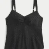 Dantel Süslü Şifon Tank Top Dantel Süslü Şifon Tank Top