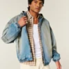 Denim Fermuarlı Skater Ceket Denim Fermuarlı Skater Ceket