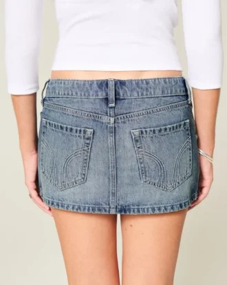 Denim Mikro Mini Etek