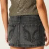 Denim Mikro Mini Etek