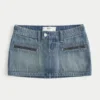 Denim Mikro Mini Etek