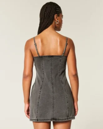 Denim Mini Elbise
