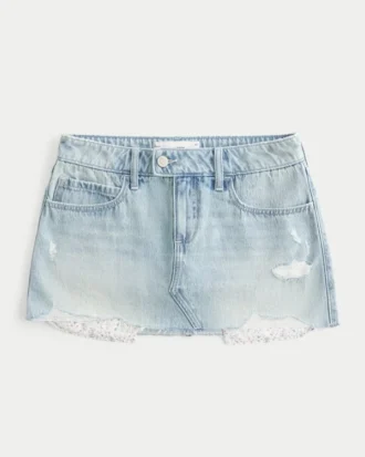 Denim Mini Etek