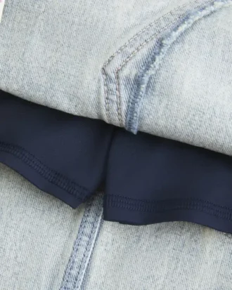 Denim Mini Etek