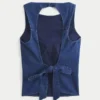 Denim Sırt Açık Üst Denim Sırt Açık Üst