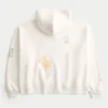 Dikdörtgen Kesim Los Angeles Grafik Fermuarlı Kapüşonlu Sweatshirt