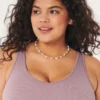 Dikişsiz Ribana Kumaş V Yaka Tank Top