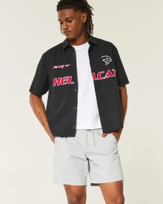 Diz Üstü Twill Pull-On Şort