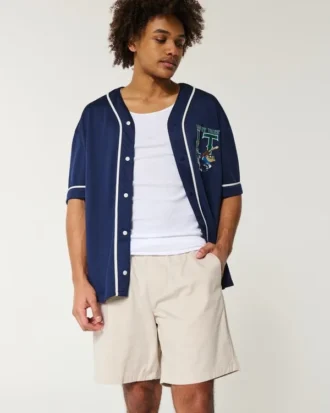 Diz Üstü Twill Pull-On Şort