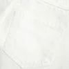 Düşük Bel Beyaz Denim Mini Etek