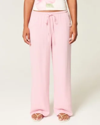 Düşük Bel Bol Pull-On Pantolon