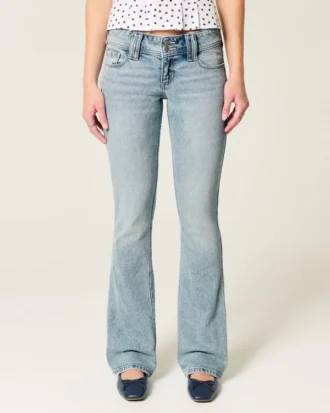 Düşük Bel Bootcut Jeans