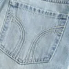 Düşük Bel Denim Mini Etek