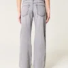 Düşük Bel Gri Bol Kot Pantolon Düşük Bel Gri Bol Kot Pantolon