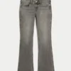 Düşük Bel Gri Bootcut Kot Pantolon Düşük Bel Gri Bootcut Kot Pantolon