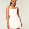 Düşük Bel Halter Mini Elbise