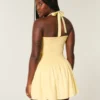 Düşük Bel Halter Mini Elbise
