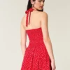 Düşük Bel Halter Mini Elbise