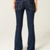 Düşük Bel Koyu Yıkama Bootcut Kot Pantolon Düşük Bel Koyu Yıkama Bootcut Kot Pantolon