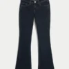 Düşük Bel Koyu Yıkama Bootcut Kot Pantolon Düşük Bel Koyu Yıkama Bootcut Kot Pantolon