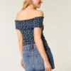 Düşük Bel Orta Yıkama Bayraklı Nakışlı Denim Mini Etek Düşük Bel Orta Yıkama Bayraklı Nakışlı Denim Mini Etek