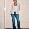 Düşük Bel Orta Yıkama Bootcut Kot Pantolon Düşük Bel Orta Yıkama Bootcut Kot Pantolon