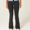 Düşük Bel Yıkanmış Siyah Bootcut Kot Pantolon Düşük Bel Yıkanmış Siyah Bootcut Kot Pantolon