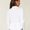 Düğmeli Poplin Gömlek Düğmeli Poplin Gömlek