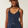 Düğmeli Sweater Tank Düğmeli Sweater Tank