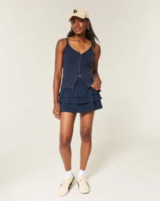 Düğmeli Sweater Tank