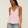 Dokuma Halter Babydoll Üst Dokuma Halter Babydoll Üst