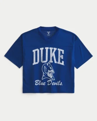 Duke Üniversitesi Blue Devils Grafik Futbol Forması