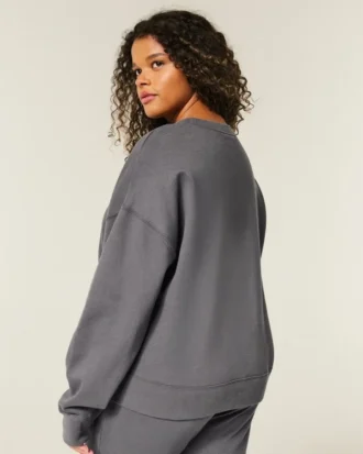 Easy Logo Grafikli Crew Sweatshirt