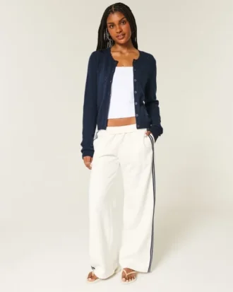 Eyelet Crew Hırka