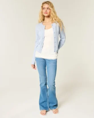 Eyelet Crew Hırka
