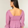 Üç Çeyrek Kollu Babydoll Üst Üç Çeyrek Kollu Babydoll Üst