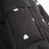 Fermuarlı Desenli Puffer Ceket Fermuarlı Desenli Puffer Ceket