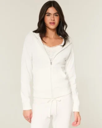 Fermuarlı Kapüşonlu Sweatshirt