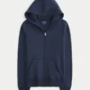 Fermuarlı Kapüşonlu Sweatshirt Fermuarlı Kapüşonlu Sweatshirt
